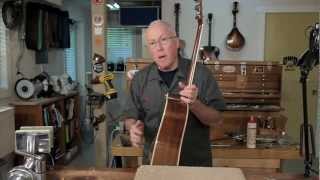 Regluing a loose brace on a Martin D35 [upl. by Ecirtac]