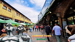 A busy day in Markets Food Court and Shops in Camden Town London [upl. by Edana150]