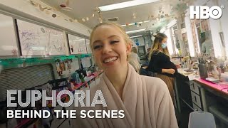 euphoria  set tour with sydney sweeney  behind the scenes of season 2  HBO [upl. by Aneahs]