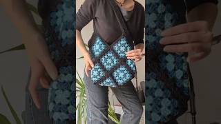 Sac granny au crochet  crochet diy handmade crochettutorial crochetpattern tuto tutorial [upl. by Lederer311]