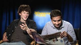 Talking quot30 Minutes or Lessquot With Jesse Eisenberg amp Aziz Ansari [upl. by Attenweiler793]