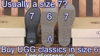 UGG Australia Classic Collection Sizing Tips  FleeceFootwearcom [upl. by Eserrehs579]