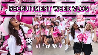 sorority recruitment week vlog  Oklahoma State University  Natalie Leding [upl. by Ammeg23]