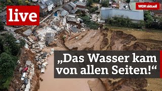 Unwetter in NRW Die Lage in Erftstadt Hagen und Stolberg  WDR aktuell [upl. by Meekahs]