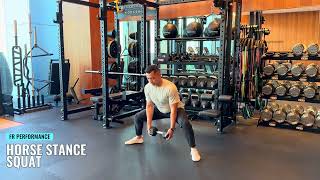 HORSE STANCE SQUAT  Exercise Library [upl. by Woolson]