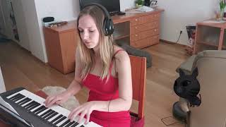 Maček Muri  Neca Falk Piano cover z besedilom [upl. by Aivata]