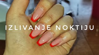 CEO POSTUPAK IZLIVANJA NOKTIJU  crtani french💅🏼🥰  MILLENAA [upl. by Nada]