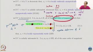 Week 3  Lecture 16  Lyapunov stability Theorems Part 4 [upl. by Sairu]