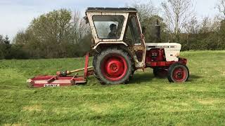 Old David Brown 885 tractor put to work [upl. by Terrijo]