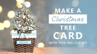 Crafting Made Easy Christmas Tree Card With PreCut Pieces 🎅✂️❌ [upl. by Appleton]