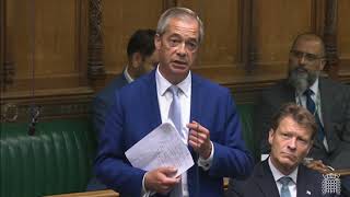 Nigel Farages FIRST speech in Parliament [upl. by Rednaxela]