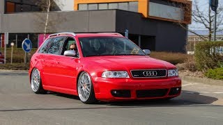 Audi RS4 B5 compilation  Accerelations  Flames  Bangs  Sounds [upl. by Anitselec]