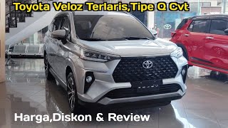 Toyota Veloz 2023 terlaristipe Q Cvt non TSS  Harga amp Review [upl. by Torrin]