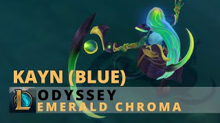 Odyssey Kayn Blue Emerald Chroma  League Of Legends [upl. by Aihsei]