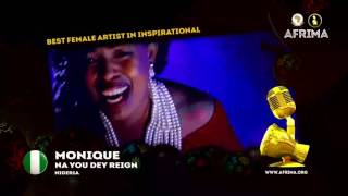 AFRIMA 2015 Best Female Artist In The Inspirational Category Betty Akna Equitorial Guinea [upl. by Helli]