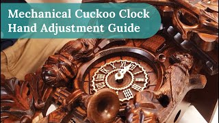 Mechanical Cuckoo Clock Hand Adjustment Guide  Clock Shop Montville [upl. by Euf]