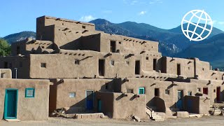 Taos Pueblo amp Adobe Churches on the High Road to Taos New Mexico Amazing Places [upl. by Weyermann619]