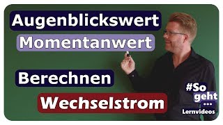 Augenblickswert  Momentanwert  Wechselstrom  Wechselspannung  einfach und anschaulich erklärt [upl. by Panthia]