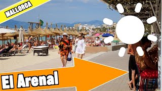 El Arenal Majorca Spain Tour of beach and resort [upl. by Gearhart854]