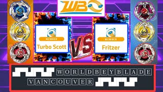 WBO BEYBLADE X TOURNAMENT 2024 HURACAN TURBOSCOTT VS FRITZER [upl. by Repsaj]