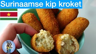 Surinaamse kip kroket  Recept [upl. by Cowan]