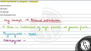 Asexual reproduction by zoospores is observed in [upl. by Norraa491]