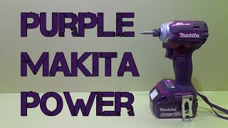 Purple Makita Impact Driver  Best Makita Ever Makita DTD171  XDT16 Impact Driver Review [upl. by Manya]