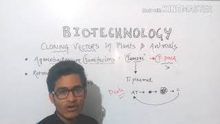 Cloning vectors in plants and animals Agrobacterium tumifaciens and Retrovirus [upl. by Itak]