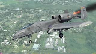 DCS A 10c Flameout landing in manual reversion [upl. by Aeslehs]