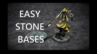 Easy Stone Miniature Bases With Plasticard [upl. by Nnaoj984]