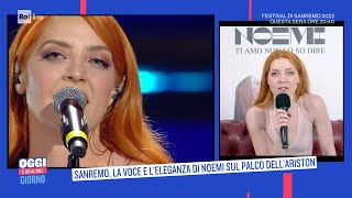 Sanremo la voce e leleganza di Noemi sul palco dellAriston  Oggi è un altro giorno 03022022 [upl. by Adnimra184]