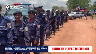 FIN DE LA PREMIERE PHASE DE DEMOLITION DES MAISONS SUR LES AVENUES DODOMA ET ZAIRE [upl. by Stock]