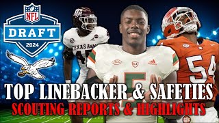 Top Linebacker amp Safety Targets for the Eagles in the 2024 NFL Draft  Eagles Draft Central [upl. by Janenna]