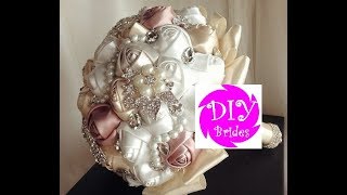 How to make Brooch Bouquet l DIY Bouquet Kit Pearlie l No Wires Easy Tutorial [upl. by Hares]