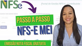 COMO Emitir NOTA FISCAL de Serviço MEI pelo Portal Nacional  PASSO A PASSO COMPLETO [upl. by Wallford19]