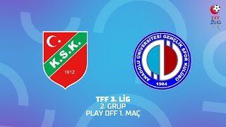 TFF 3 Lig 2 Grup Play Off  Karşıyaka  Anadolu Üniversitesi [upl. by Aihsenod]