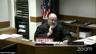 0612231530 57th District Court Allegan County Michigan Judge Daniel Norbeck [upl. by Erdnoed]