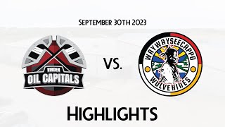 HIGHLIGHTS  Virden Oil Capitals  Waywayseecappo Wolverines Sept 30 2023 [upl. by Glennie]