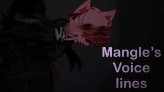 Mangles voice lines  NEW MANGLE DESIGN  shake and jumpscare warning [upl. by Sauncho535]