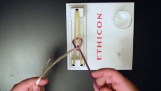 BEST demonstration of how to form a one handed surgical slip knot [upl. by Francesco657]