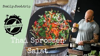 Thai Sprossensalat mit Zitronengras und Minze  vegane Rezepte [upl. by Ri]