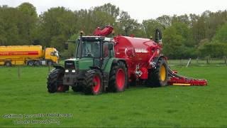 Bemesten 2018  Fendt Favorit 514 C  Nieuw schuitemaker robusta zodebemester  Injection slurry [upl. by Krakow]