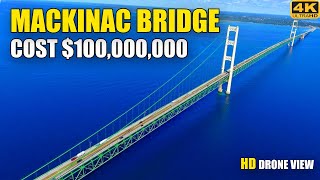 Mackinac Bridge  A DRONE VIEW [upl. by Barsky212]