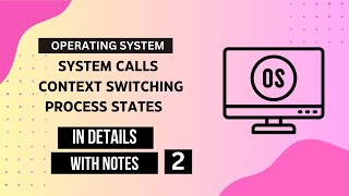 System calls  Context Switching  Process States in Operating System  gate techochain os [upl. by Purcell685]