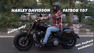 PREOWNED 2020 HARLEY DAVIDSON FATBOB FOR SALE  LIMITED EDITION  ALL ABOUT BIKES INDIA [upl. by Ahtikal447]