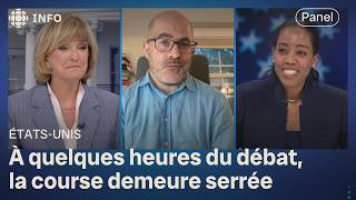 À la veille du débat présidentiel aux ÉtatsUnis le point sur la campagne électorale  24•60 [upl. by Narine]