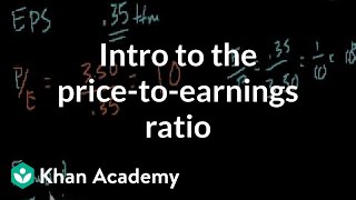 Introduction to the pricetoearnings ratio  Finance amp Capital Markets  Khan Academy [upl. by Ethyl]