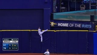 KCTB Umpires review Morales homer off catwalk [upl. by Soiritos]