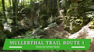 Mullerthal Trail route 1 Echternach wandelen in Luxembourg [upl. by Ozneral978]