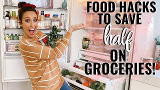 Food Hacks to save HALF on Groceries Grocery Budget amp Food tips with Jordan Page [upl. by Yetnruoc]